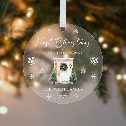 First Christmas at New Home Christmas 2025 Gift Boxed Personalised Xmas Bauble Tree Decoration