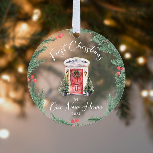 First Christmas 2025 at New Home Christmas Gift Boxed Xmas Bauble Tree Decoration