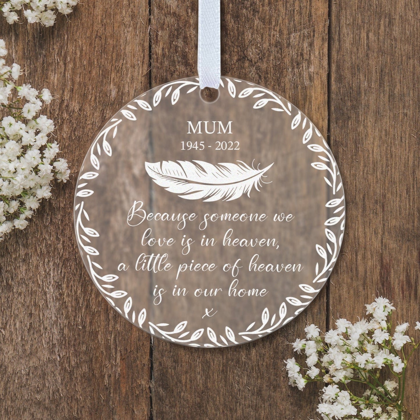 Someone We Love Is In Heaven Gift Boxed Personalised Bauble Tree Decoration