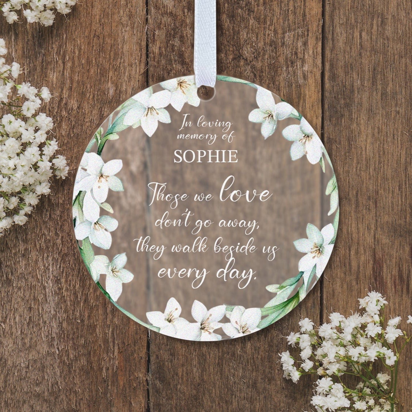 In Loving Memory Memorial Gift Boxed Personalised Bauble Tree Ornament Decoration