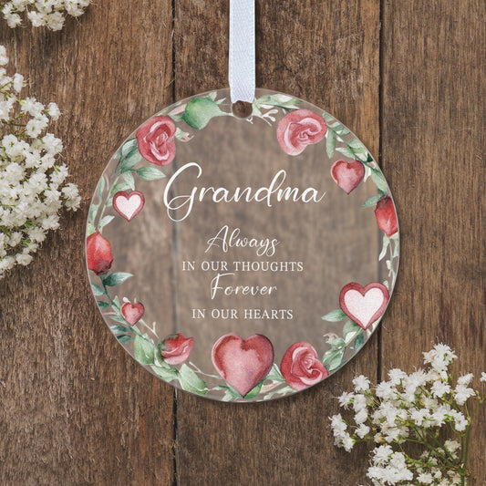 Forever In Our Hearts Memorial Gift Boxed Personalised Bauble Tree Ornament Decoration