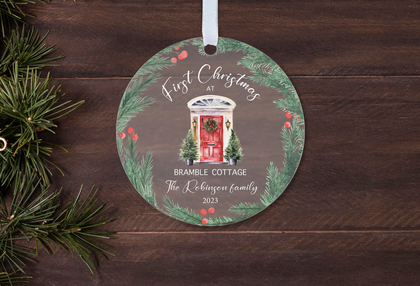 First Christmas at New Home Christmas Gift Boxed Personalised Xmas Bauble Tree Decoration