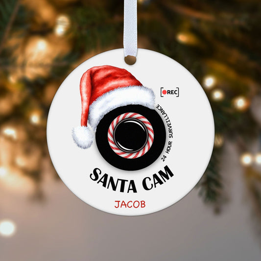 Kids Santa Cam Surveillance Camera Christmas Gift Boxed Personalised Christmas Bauble Tree Decoration