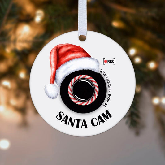 Kids Santa Cam Surveillance Camera Christmas Gift Boxed Christmas Bauble Tree Decoration