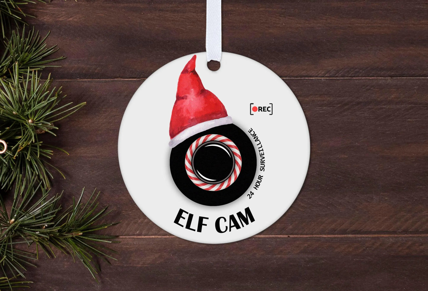 Kids Elf Cam Surveillance Camera Christmas Gift Boxed Christmas Bauble Tree Decoration