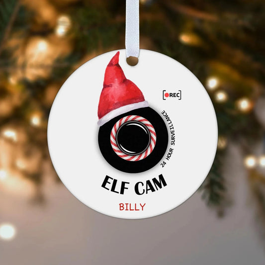 Kids Elf Cam Surveillance Camera Christmas Gift Boxed Personalised Christmas Bauble Tree Decoration