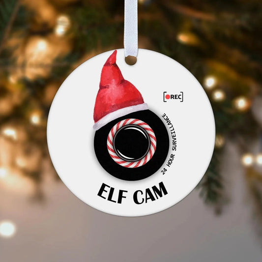 Kids Elf Cam Surveillance Camera Christmas Gift Boxed Christmas Bauble Tree Decoration