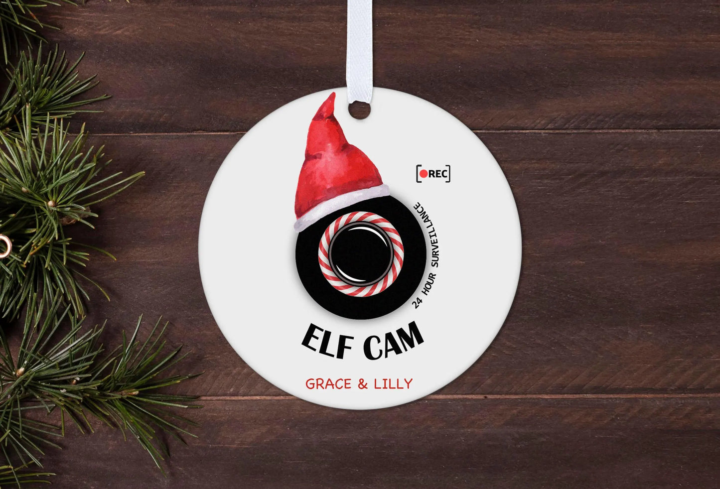 Kids Elf Cam Surveillance Camera Christmas Gift Boxed Personalised Christmas Bauble Tree Decoration